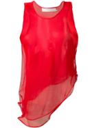 Marques Almeida Sheer Asymmetric Top
