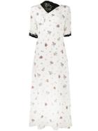 Creatures Of The Wind Lace Floral Print Dress - White