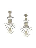 Lanvin Spiral Spread Drop Earrings, Women's, Metallic