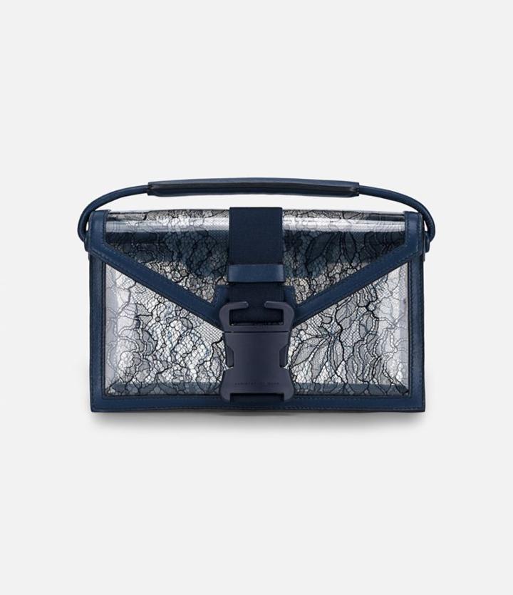Christopher Kane Classic Clear Lace Shoulder Bag