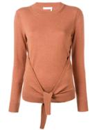 See By Chloé Tie-front Jumper - Brown