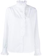 Dondup Frill-trim Fitted Shirt - White