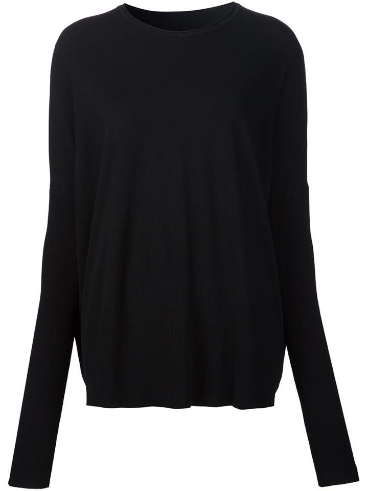 Victor Alfaro Dolman Sleeve Jumper, Women's, Size: Large, Black, Polyester/rayon