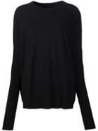 Victor Alfaro Dolman Sleeve Jumper, Women's, Size: Large, Black, Polyester/rayon