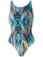 Lygia & Nanny - All-over Print Swimsuit - Women - Polyamide/spandex/elastane - 44, Women's, Blue, Polyamide/spandex/elastane