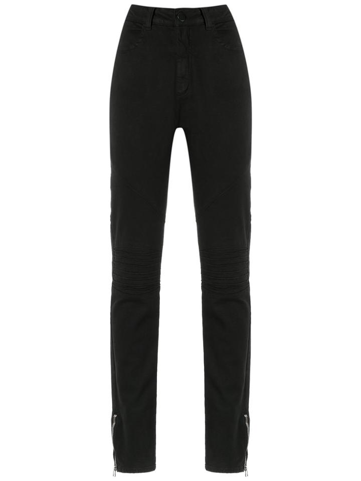 Olympiah Denim Skinny Trousers - Black