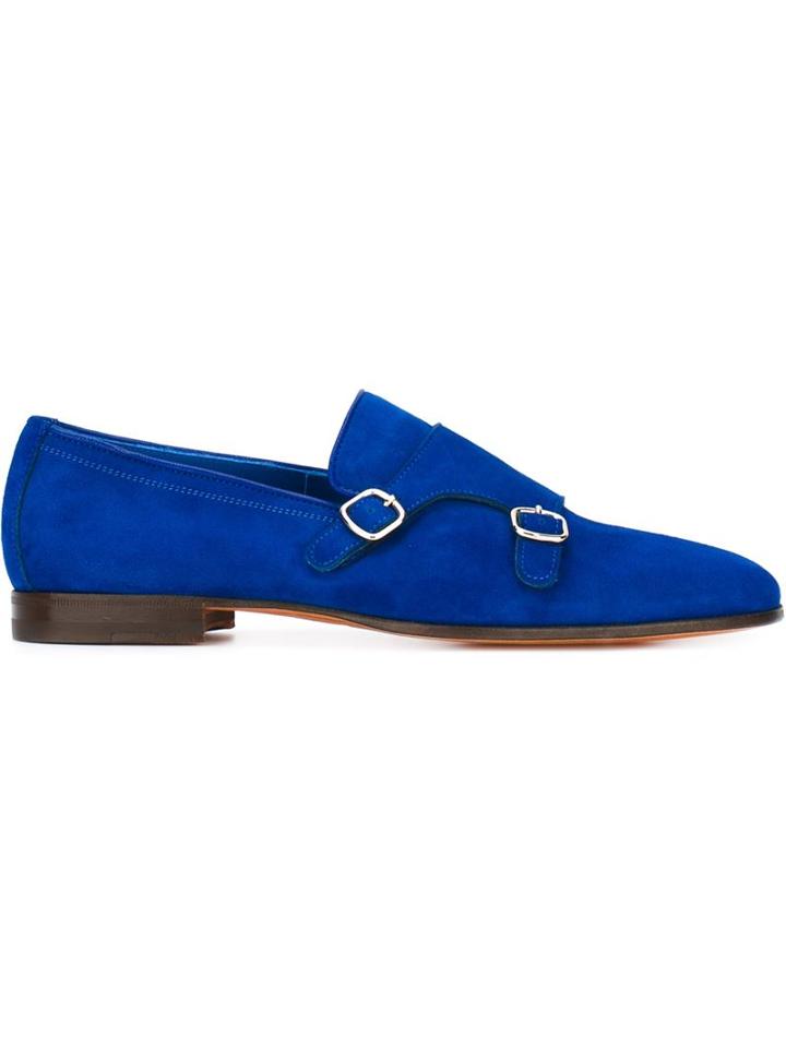 Santoni Monochrome Monk Shoes