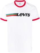 Levi's Rainbow Stripe Logo Print T-shirt - White