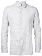 Kazuyuki Kumagai - Slim-fit Shirt - Men - Cotton/linen/flax - 2, Grey, Cotton/linen/flax