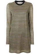 Philosophy Di Lorenzo Serafini Striped Jersey Dress - Gold