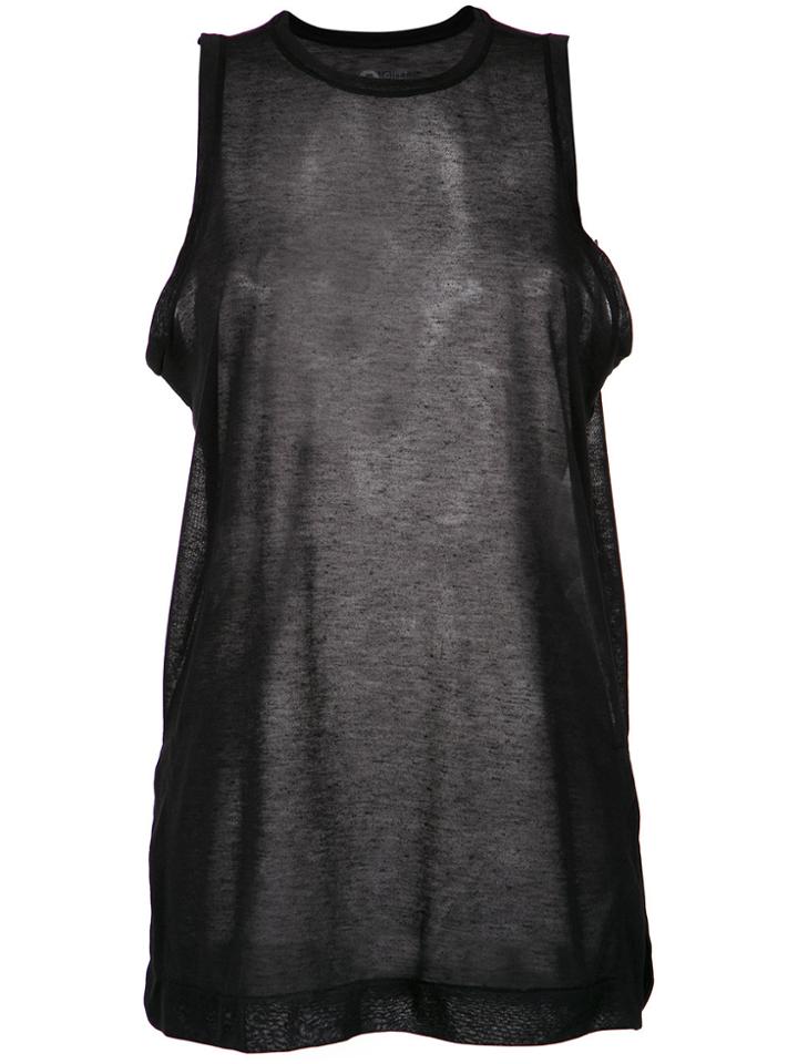 Osklen Sheer Tank Top - Black