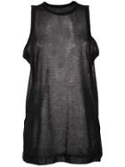 Osklen Sheer Tank Top - Black