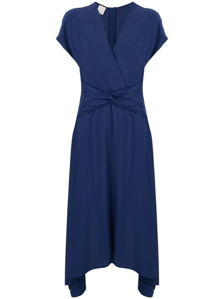 Pinko Crisscross Waist Dress - Blue