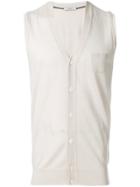 Canali V-neck Sweater - Grey