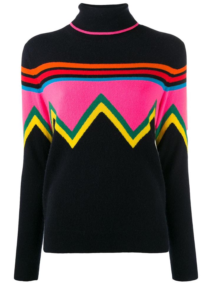 Chinti & Parker Chevron Stripe Jumper - Blue