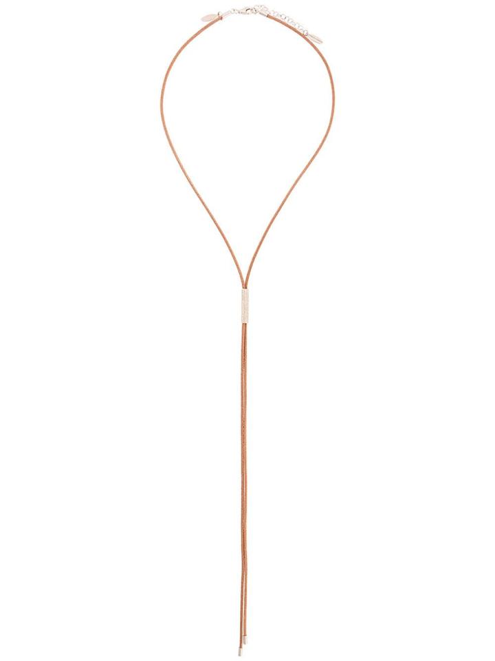 Brunello Cucinelli Rope Tie Necklace - Neutrals