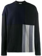 Jil Sander Striped Patch Sweatshirt - Black