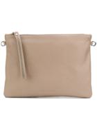 Fabiana Filippi Rhinestone Trim Zipped Clutch - Pink