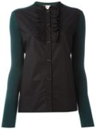 Marni Ruffled Knitted Combo Shirt