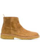 A.p.c. Zipped Ankle Boots - Brown