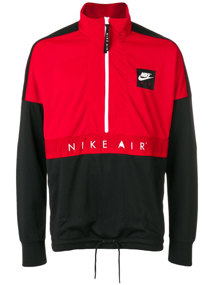 Nike Band Collar Sports Sweatshirt - Red