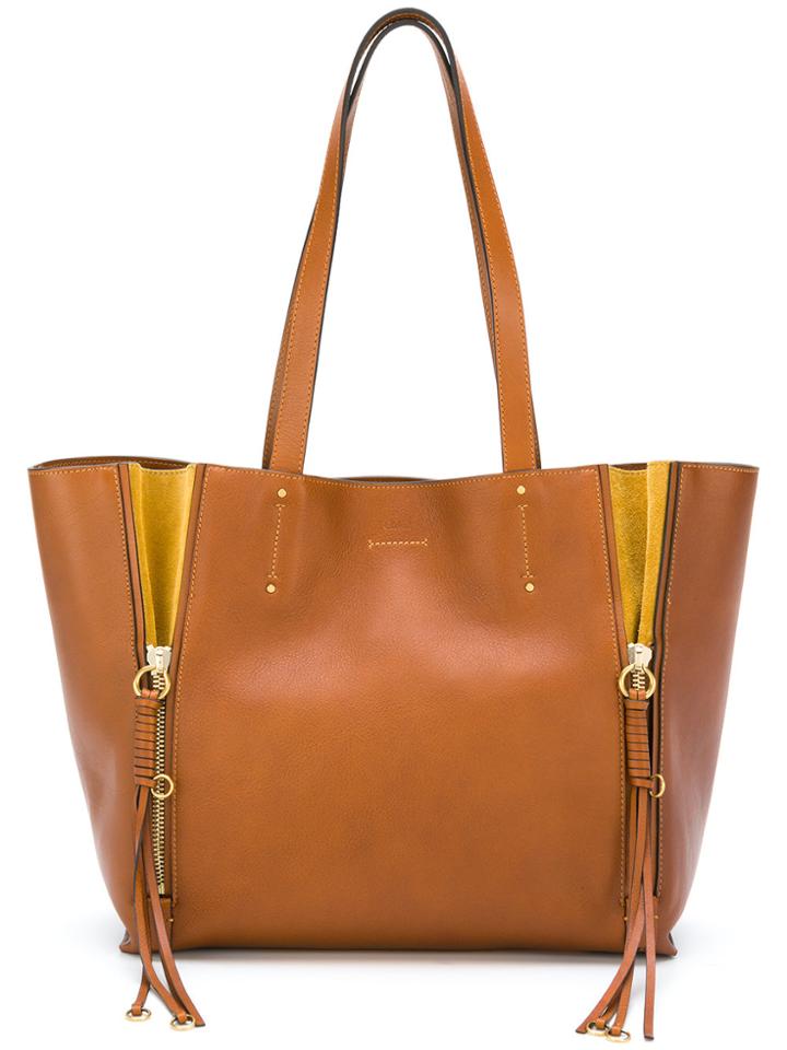 Chloé Milo Tote Bag - Brown
