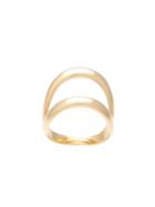 Ana Khouri 18kt Gold Double Ring - Metallic
