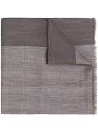 Canali - Frayed Edge Scarf - Men - Silk/viscose/wool - One Size, Brown, Silk/viscose/wool