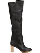 Maiyet Reese Knee High Boots, Women's, Size: 37.5, Black, Calf Leather/leather