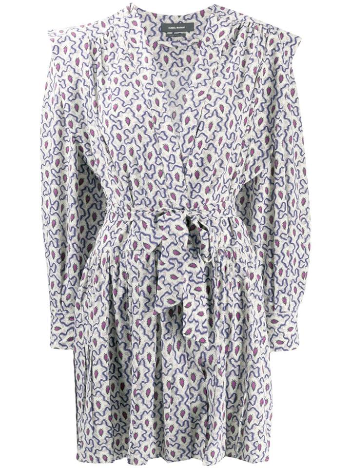 Isabel Marant Paisley Effect Printed Dress - Blue