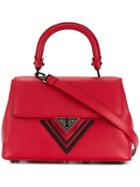 Giaquinto Chevron Detail Handbag - Red