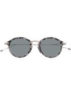 Thom Browne Eyewear Grey Tortoise Sunglasses