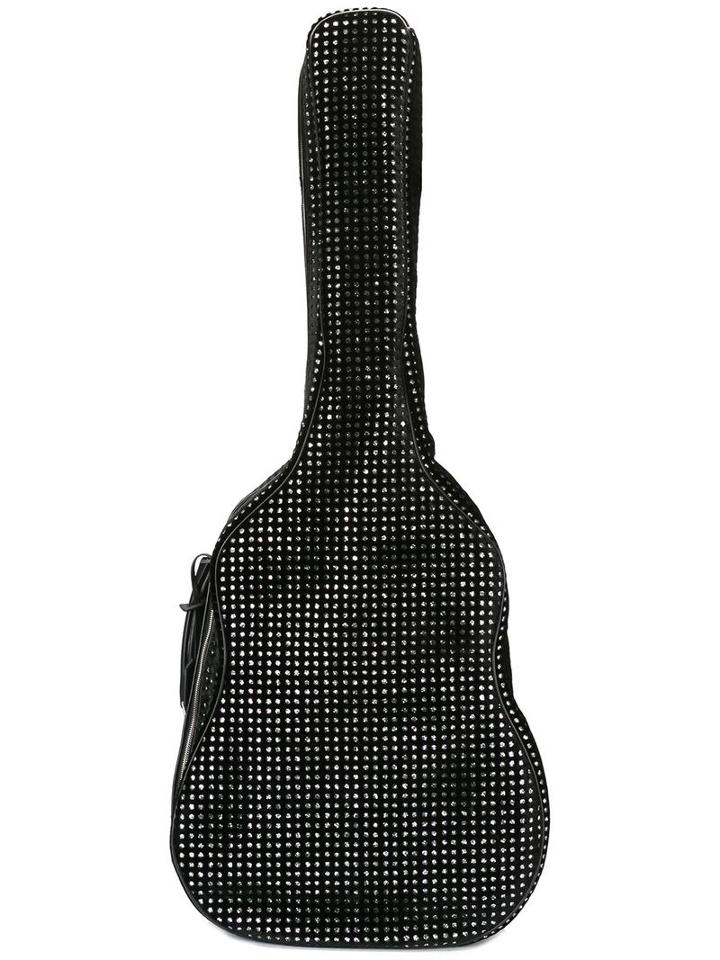 Saint Laurent Velvet Guitar Case, Black