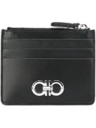 Salvatore Ferragamo Double Gancio Cardholder - Black