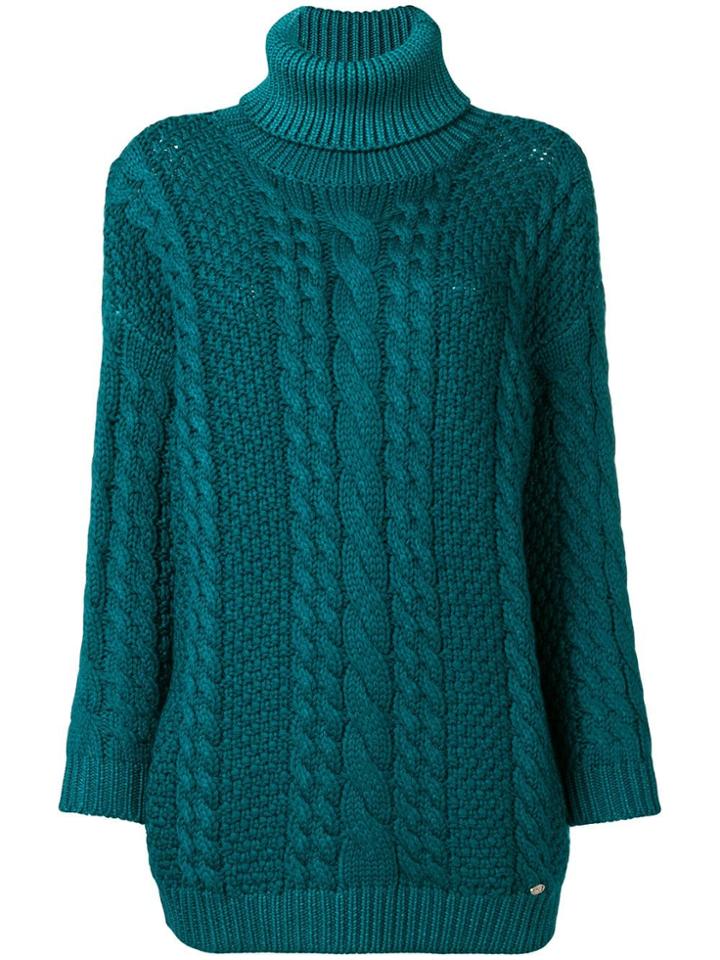 Elisabetta Franchi Cable Knit Jumper - Green