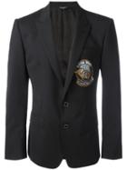 Dolce & Gabbana Good Times Blazer, Men's, Size: 50, Black, Virgin Wool/spandex/elastane/viscose/cupro