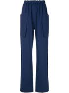 Cédric Charlier Tie-back Trousers - Blue