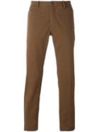 Jacob Cohen Straight-leg Chinos, Men's, Size: 35, Brown, Cotton/spandex/elastane