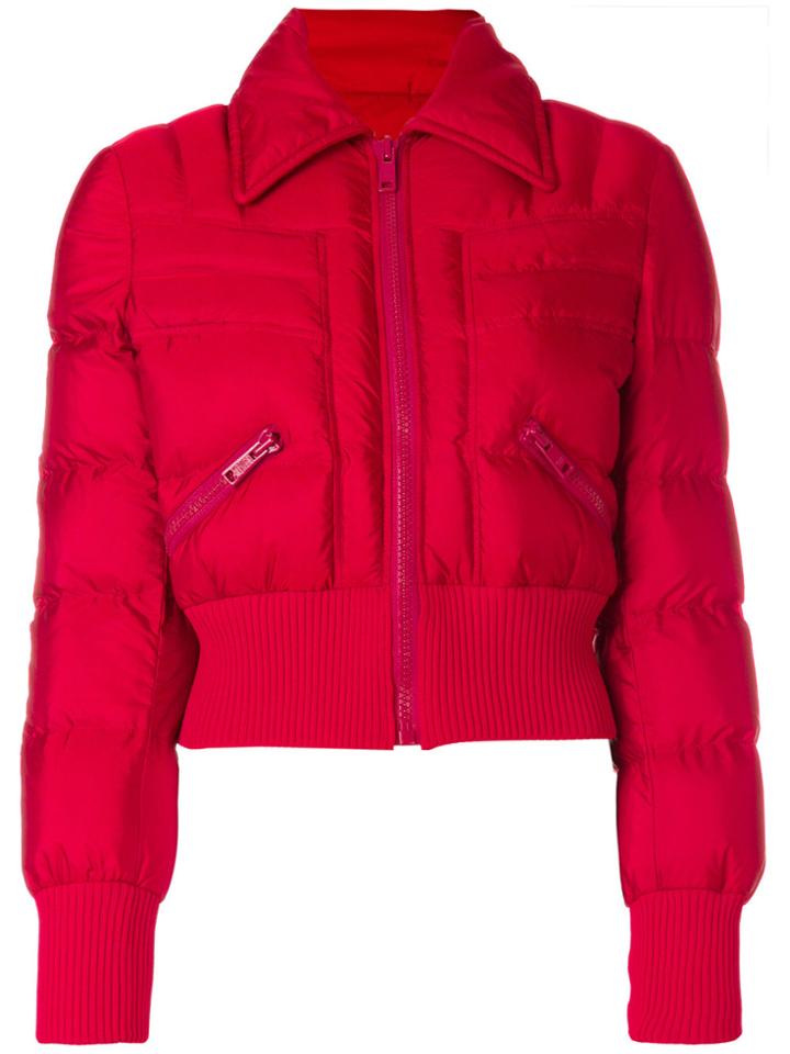 Prada Zip Puffer Jacket - Red