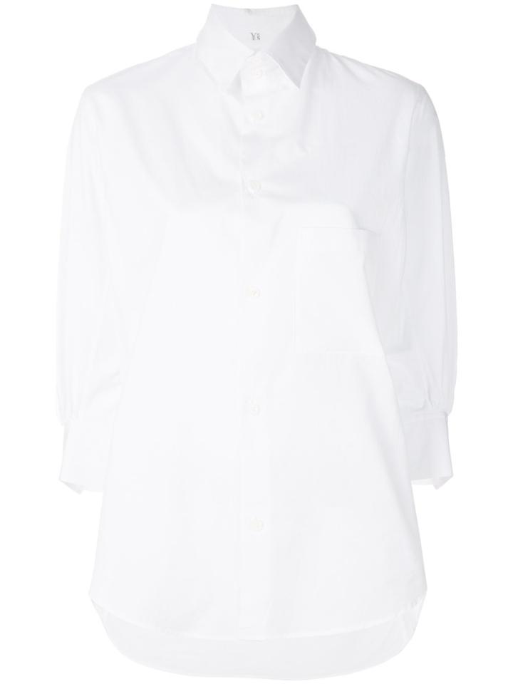 Y's Three-quarter Sleeved Shirt - White