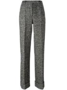 Philosophy Di Lorenzo Serafini Tweed Trousers, Women's, Size: 42, Black, Polyamide/polyester/alpaca/virgin Wool