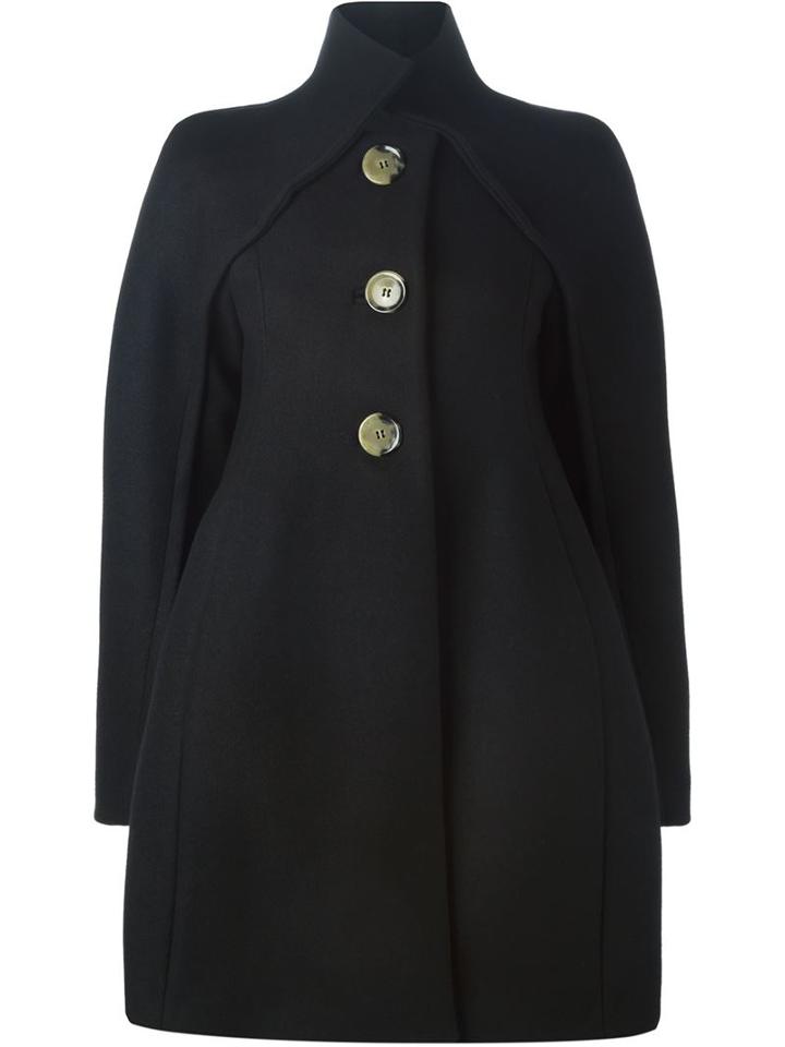 Victoria Beckham Flared Buttoned Coat