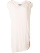 8pm Pleated Shoulder Shift Dress - Pink