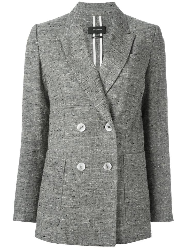 Isabel Marant Kelis Jacket, Women's, Size: 34, Grey, Silk/cotton/polyester/linen/flax