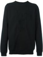 Rick Owens Drkshdw Embroidered Long Sleeve Sweatshirt