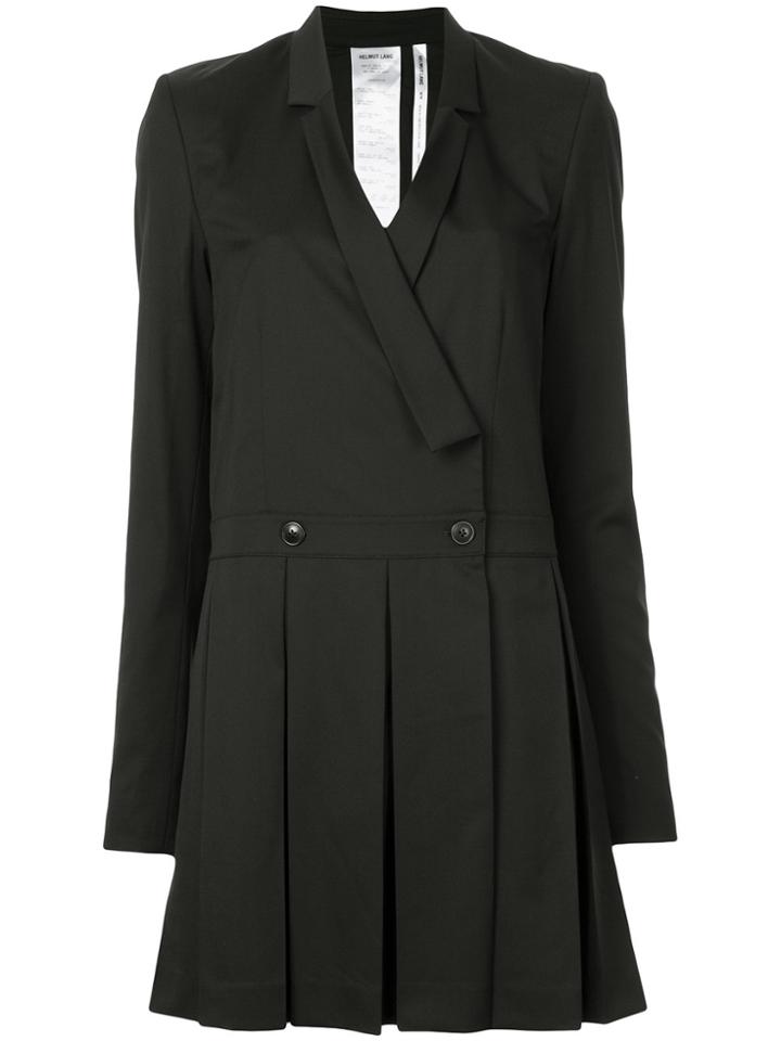 Helmut Lang Pleated Blazer Dress - Black