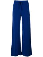 Sonia Rykiel Wide Leg Track Pants - Blue