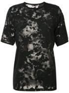 Victor Alfaro Sheer T-shirt, Women's, Size: Small, Black, Cotton/elastodiene/polyamide