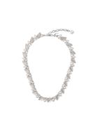 Susan Caplan Vintage 1960's Trifari Leaf Necklace - Silver