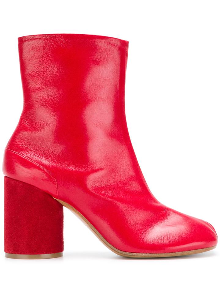 Maison Margiela Block-heel Boots - Red